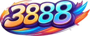 3888 ব্র্যান্ডের গোলাপি নীল লোগো